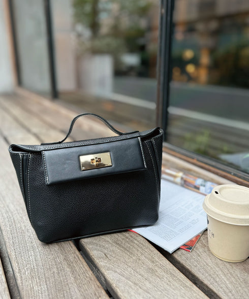 2WAYターンロックミニショルダーハンドバッグ 12-1174